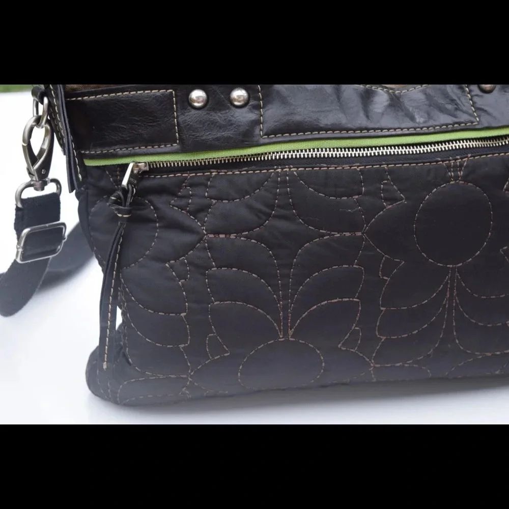 Fossil quilted lap top bag